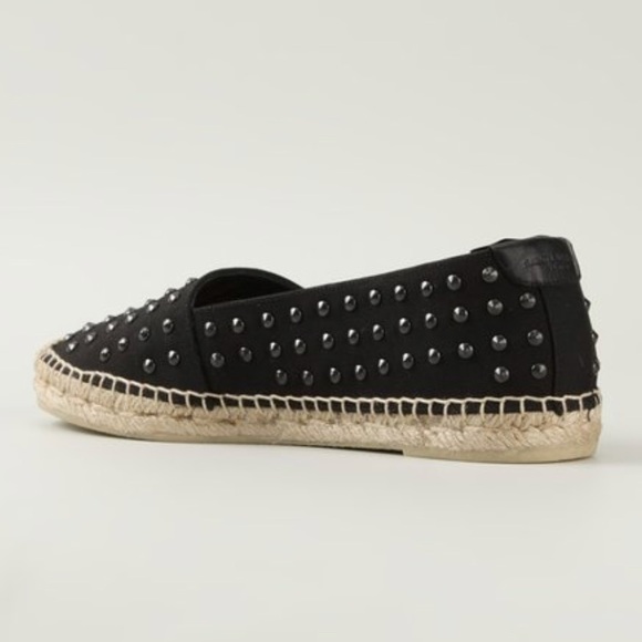 Saint Laurent Studded Canvas Espadrilles - Picture 3 of 12